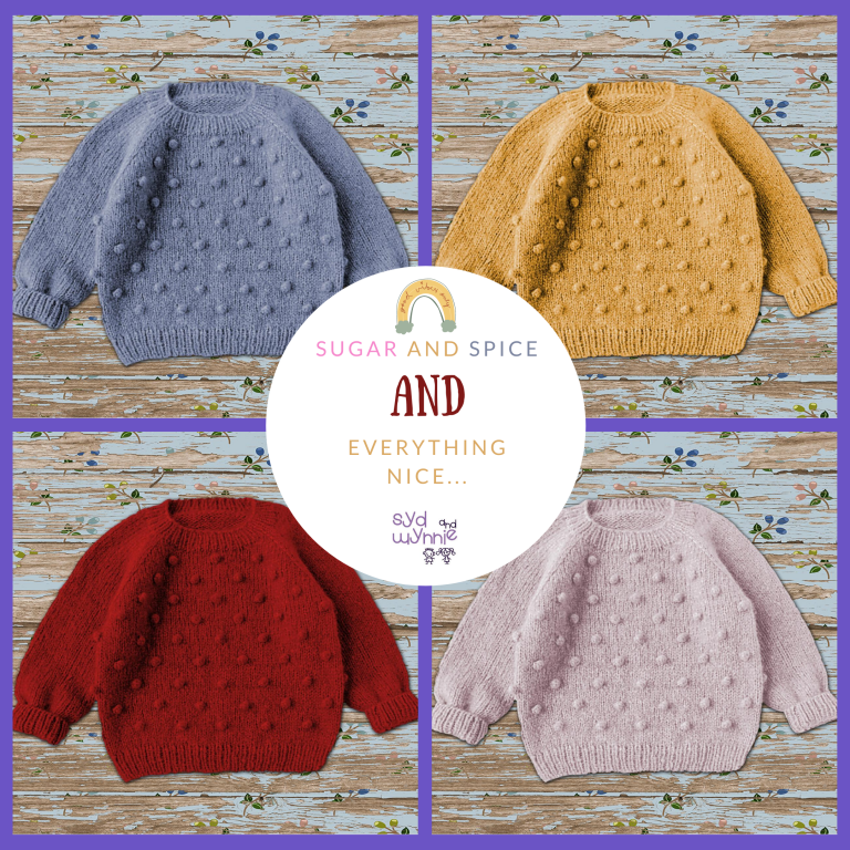 Hand knitted kids clothing 